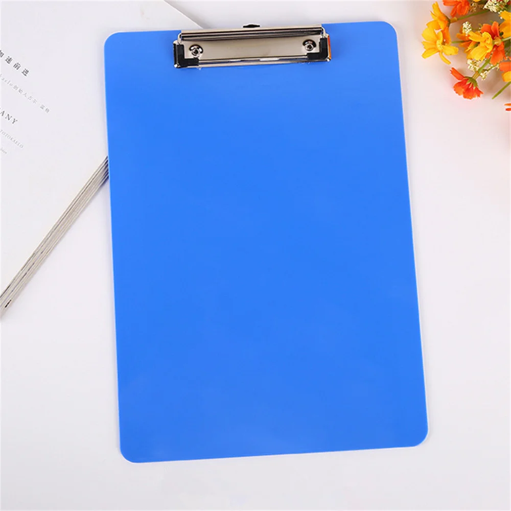 A4 Plastic Clipboard Holds Memo Pad Clip Board Loose-leaf Notebook File Writing Clamps Pad Paper Holder Office School Supplies