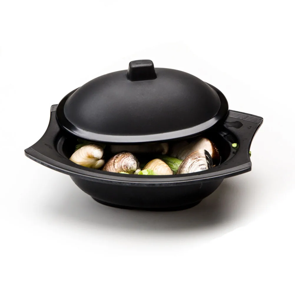 

1Pcs Soup Bowl with Lid Imitation Porcelain Frosted Melamine Kitchen Tableware Practical Multi-Purpose Stylish Soup Cup