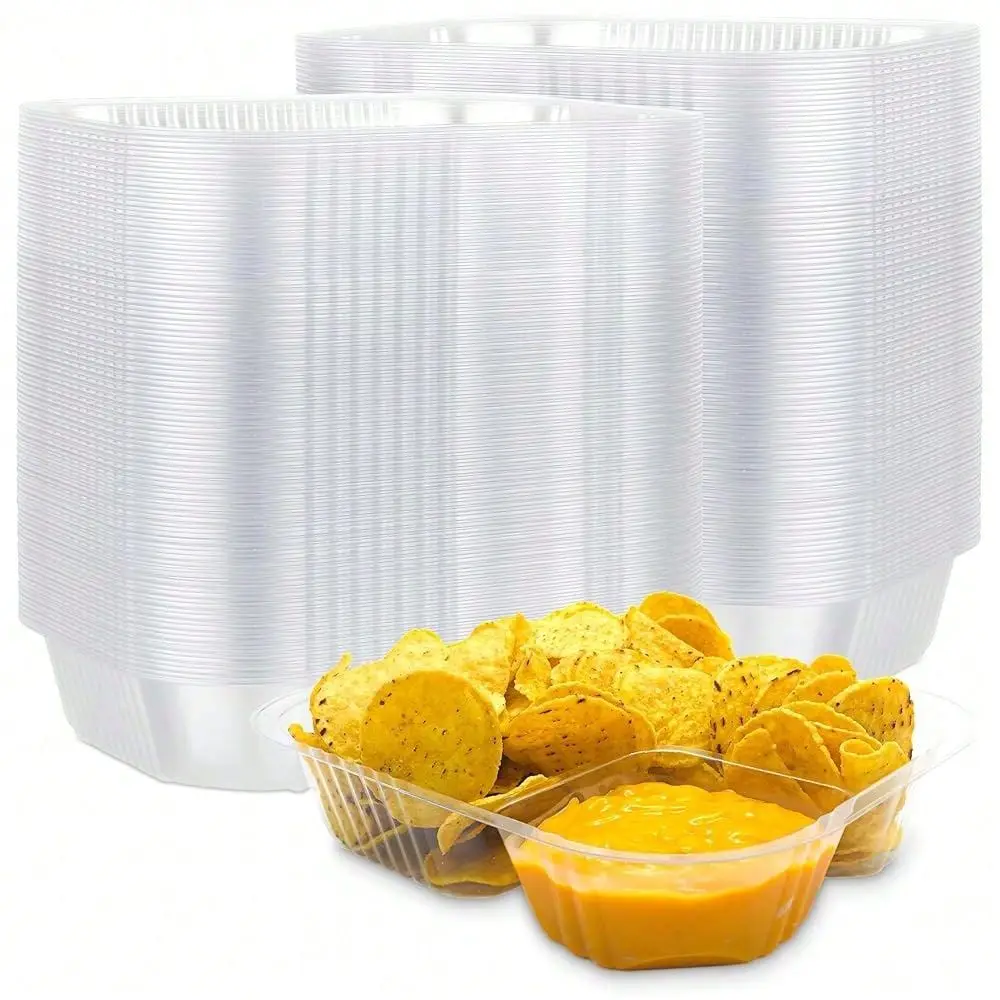 

Plastic Nacho Trays 100 Pack Large Disposable Tray For Nachos Cheese Dip, Concession Stand Supplies, Movie Night Snacks For , C