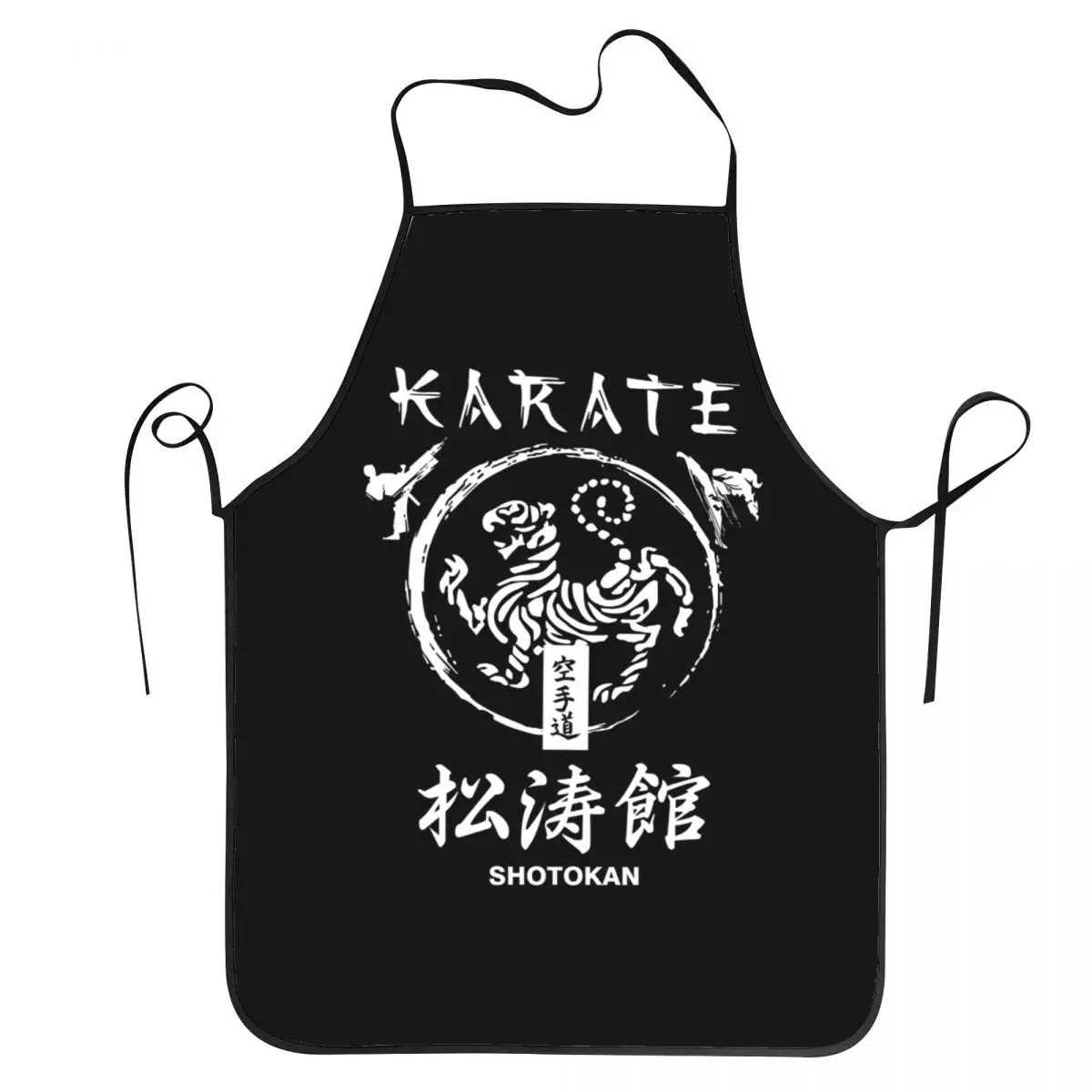 Shotokan Karate Symbol And Kanji White Text Aprons Chef Cuisine Tablier Waterproof Bib Kitchen Cleaning Pinafore for Women Men