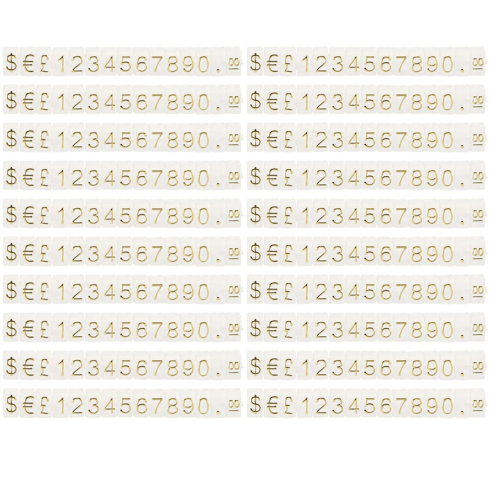 

20Pcs Price Display Cube Adjustable Plastic Aluminum Alloy Jewelry Price Tags for Retail Counter Vegetable Fruit Dry Food Store