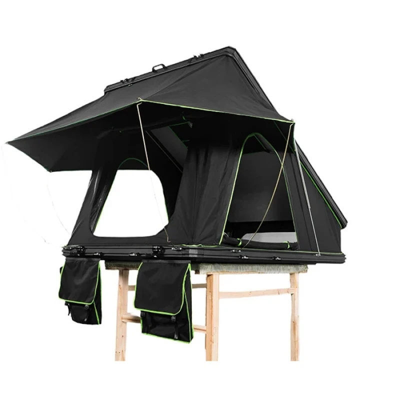 High Quality 4 Seasons Waterproof Windproof Rooftop Tent Outdoor Camping Foldable Hard Ox Fabric 4 Persons view 2