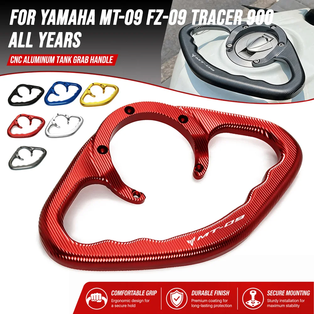 Image of MT09 FZ09 Motorrad-Tankgriff, Beifahrer-Haltegriff für Yamaha MT-09 FZ-09 MT/FZ 09 MT-09 Tracer Tracer 900 Alle Baujahre