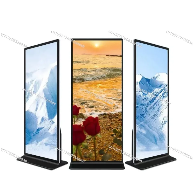 70/75/80/86-inch Full-screen Digital Signage and Display Floor Stand-up Advertising Display Stand-up Player Kiosk Touchscreen