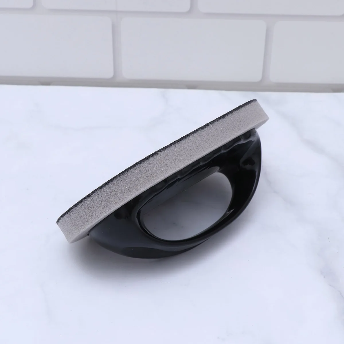 

2pcs Decontamination Sponge Pad With Plastic Handle For Dishes Pans Sink Bathroom Tub Toilet Oven Cleaning Scouring Pad Emery