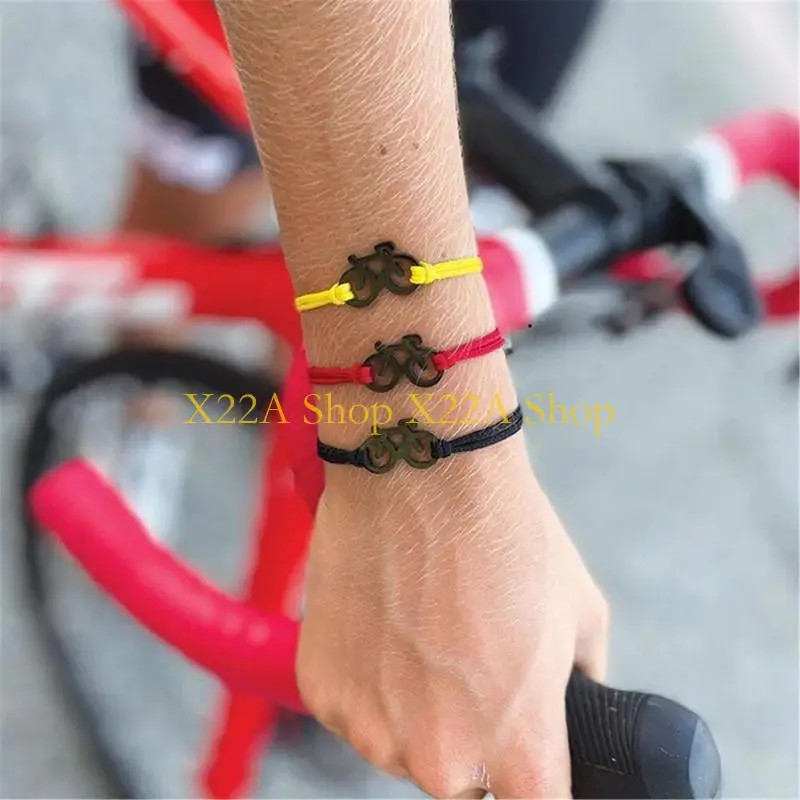 Unique Modern Plaited Cycling Bangle For Motorcyclists Unisex Fashion Wrist Jewelry
