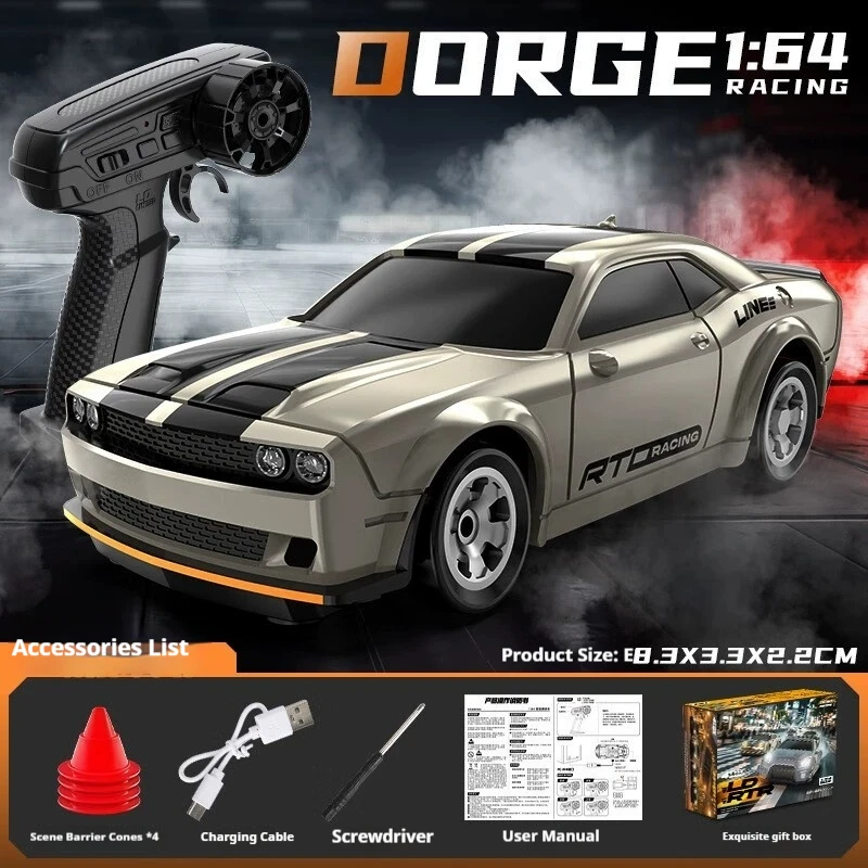 Mini 1:64 4WD RC Drift Car 15KM/H High Speed RC Off-Road Racing Vehicle Desktop Pocket Car Toys RC Racing Boys Gifts