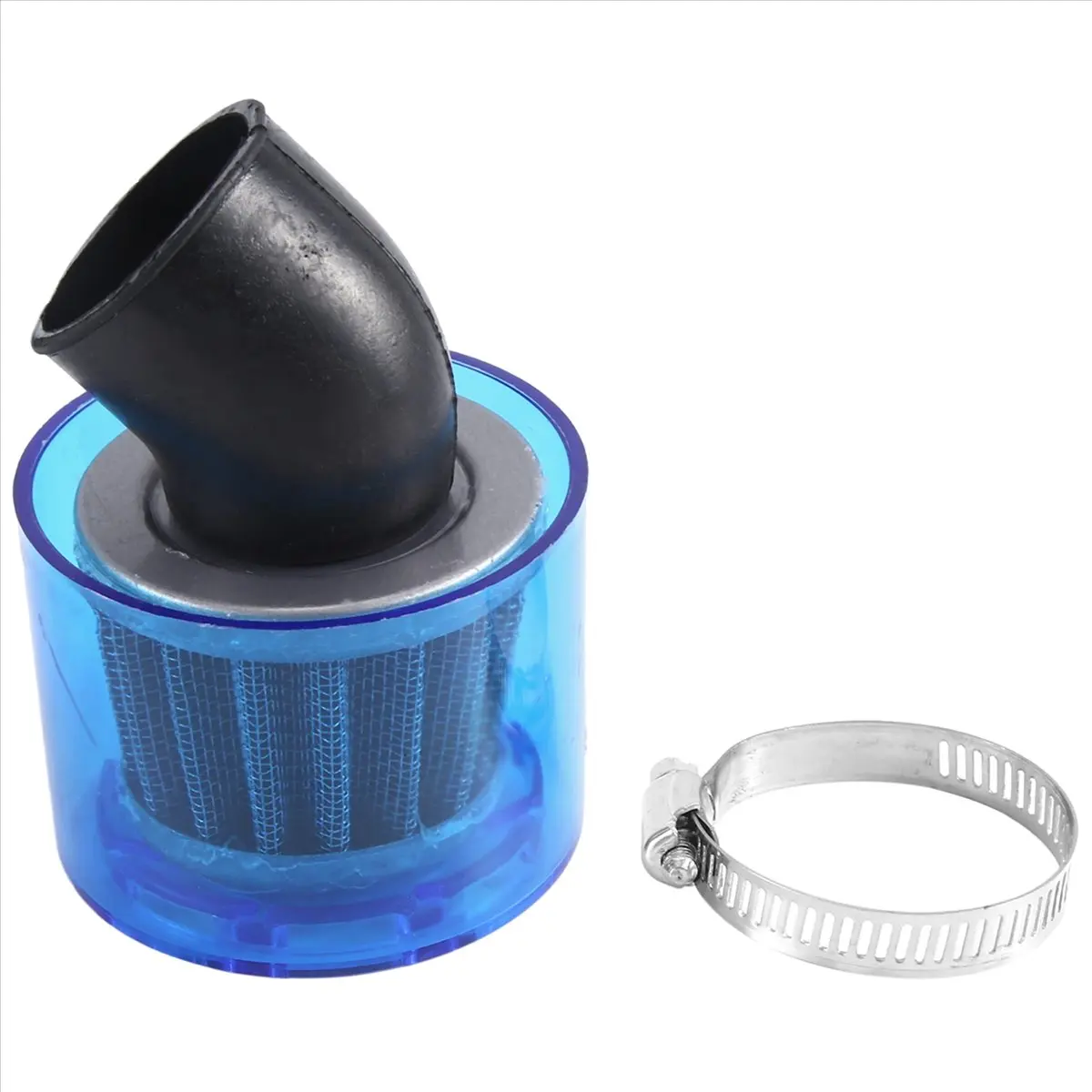 #72E (blue)35Mm Air Filter Cleaner 45 Degree Bend Splash Proof Plastic Cover,Automotive Parts & Accessories
