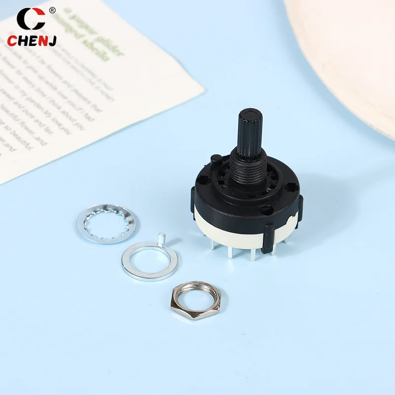 RS26 1 Pole Position 12 Selectable Band Rotary Channel Selector Switch Handle Single Deck Rotary Switch Band Selector