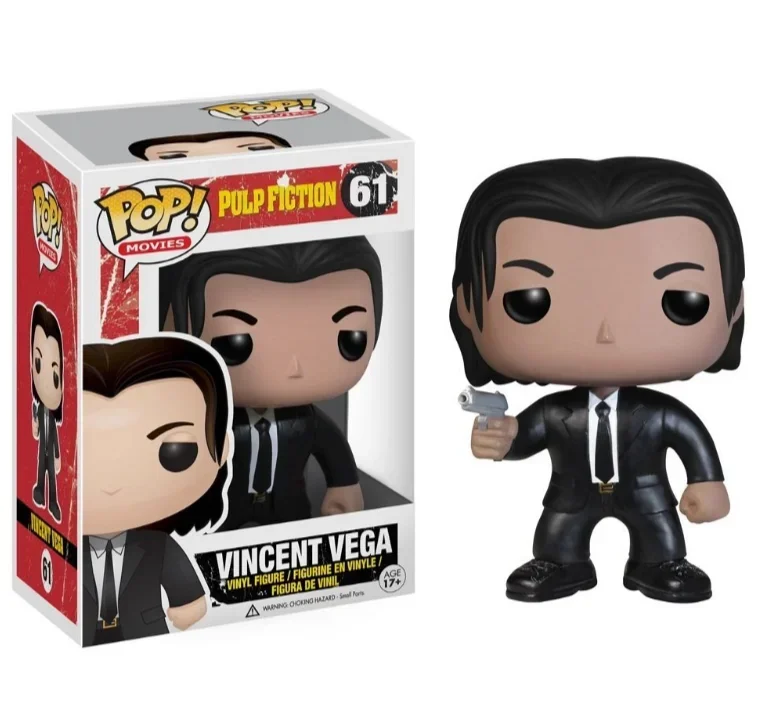 Funko POP Movies Action Pulp Fiction Jules #63 #65 #62 Jimmie #64 Vega #61 PVC Toy Figure Collectible Vinyl Model Toys for Gift