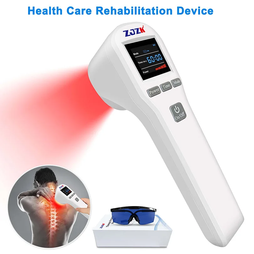 Best Class 4 Laser for Chiropractic Red Lamp Therapy Device Spine Pain Management With Mls 4x808nm+16x650nm 20 Diodes 880mW