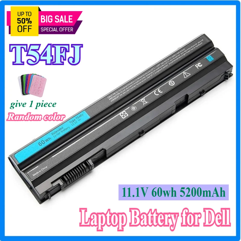 

T54FJ Battery for Dell Latitude E6520 5420 6430 6440 E6420 Inspiron 14R 4420 5420 15R 5520 7520 17R 7720 T54F3