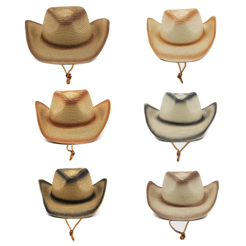 Women Men Skin-friendly Summer for Sun Hats Beach Straw Large Brim Hat