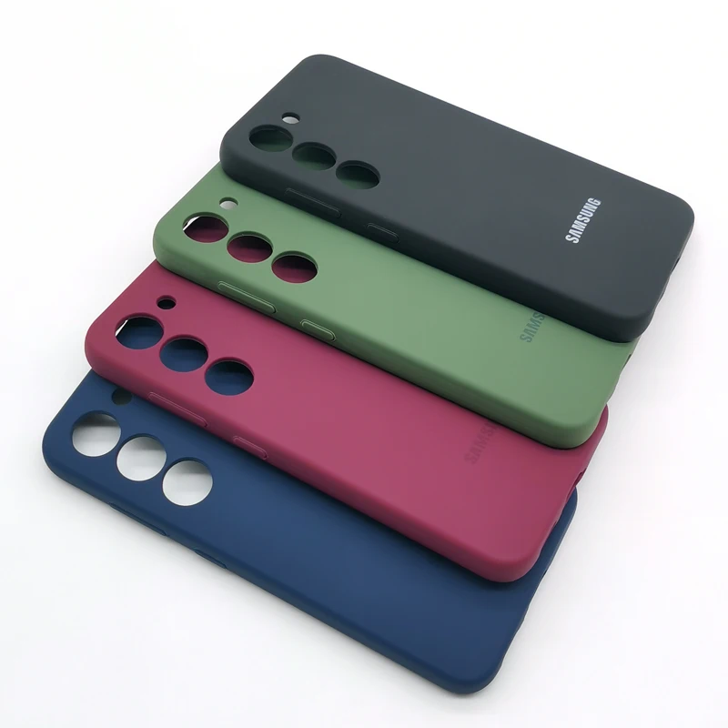 For Samsung Galaxy S22 S23 S24 Plus Ultra Silky Soft Liquid Silicone Case High Quality Protective Cover S23Ultra S22+ S23+ S24+