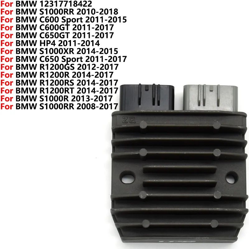 

Voltage Regulator Rectifier For BMW S1000RR C600 R1200RS S1000R R1200R C650 GT S1000XR C650 SportR 1200RGS 2008-2017 12317718422