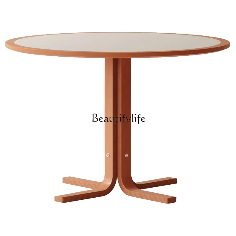 

НОВЫЙ круглый стол, средневековый обеденный стол из каменной плиты, ретро, бытовой, для маленькой квартиры