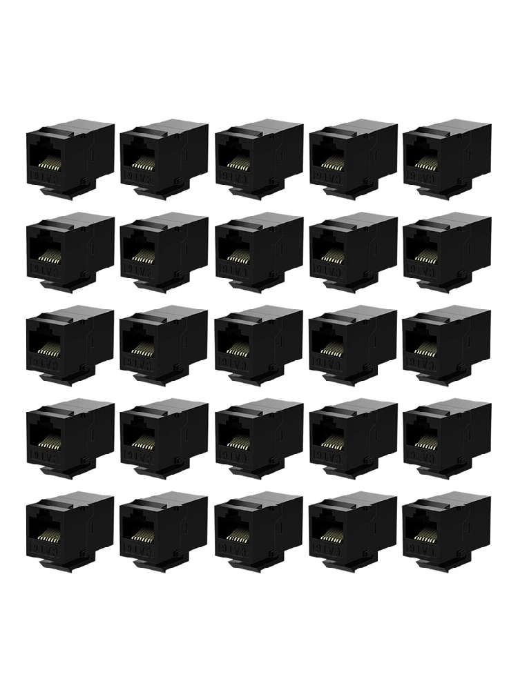 50 stuks Rj45-koppeling Cat6 Keystone-aansluitingen Inline-koppeling Vrouw-vrouw insteekkoppeling - afbeelding 2