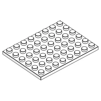 MOC 100PCS 3036 Plate 6x8 Building Blocks House Board Adaptive Bricks Creative Toys Birthday Boys Girls Special Funny DIY Gifts