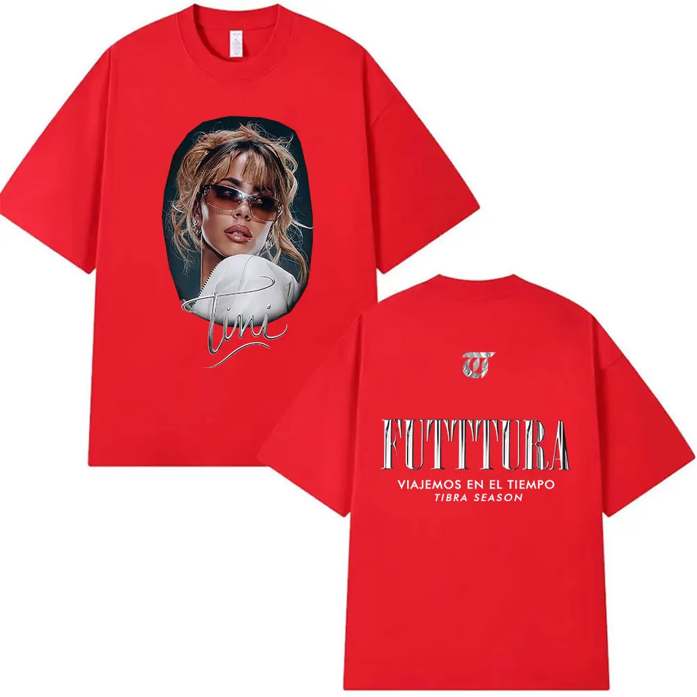 المغني تيني ستوسيل فودكورا جولة 2025 الجرافيك تي شيرت الرجال النساء المشجعين موضة البوب الملابس تي شيرت ريترو المتضخم القطن تيز
