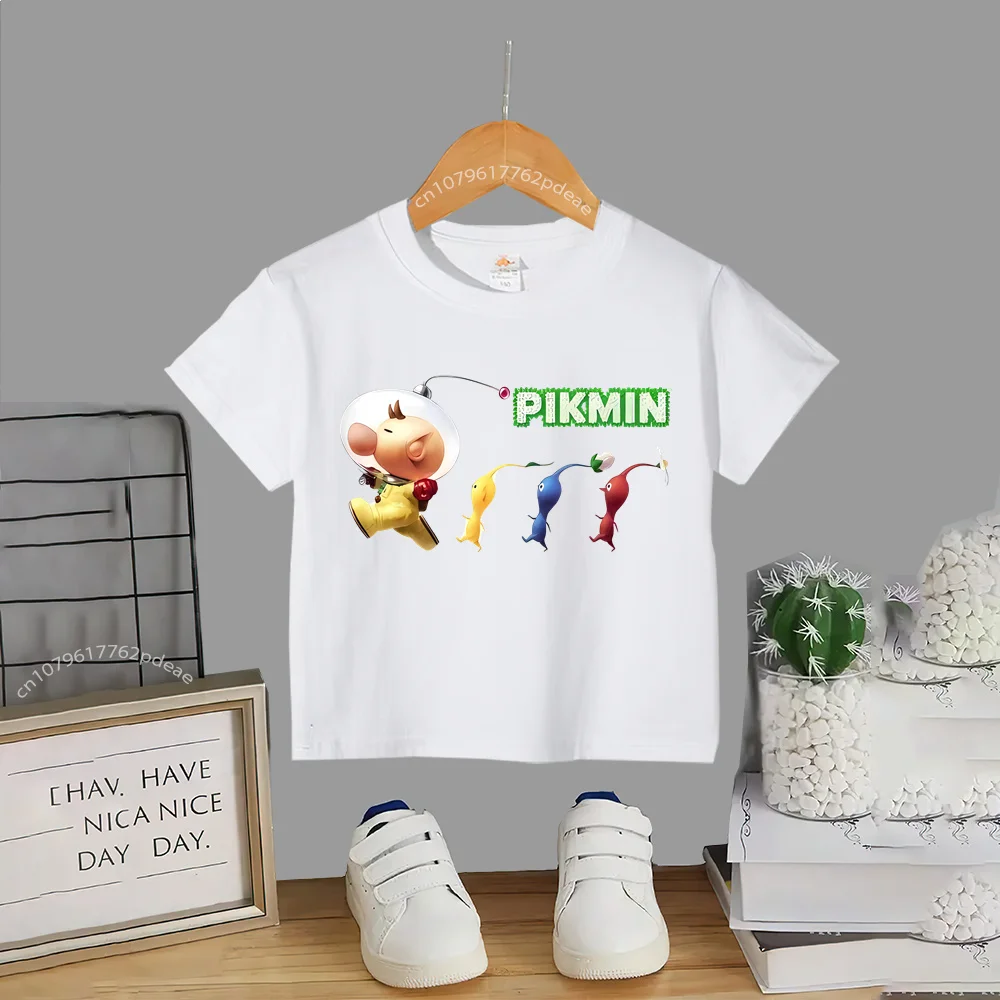 Teen Summer 100% cotton T-shirt Baby Baby Creative cartoon printed cotton T-shirt Sunny Handsome boys girls outdoor casual short