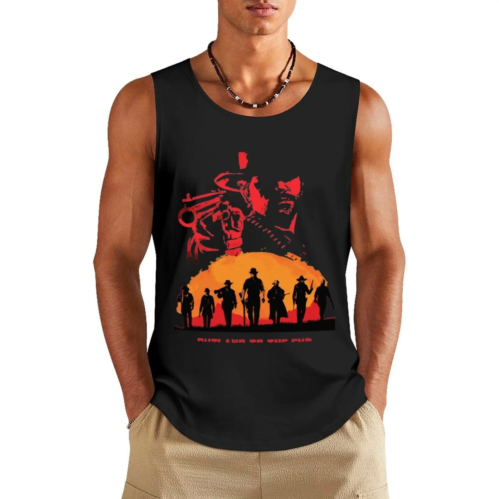 

Read Dead Redemption 2 Rdr Tank Top Clothing Men's singlets gym clothes men sleeveless gym shirt man fitness