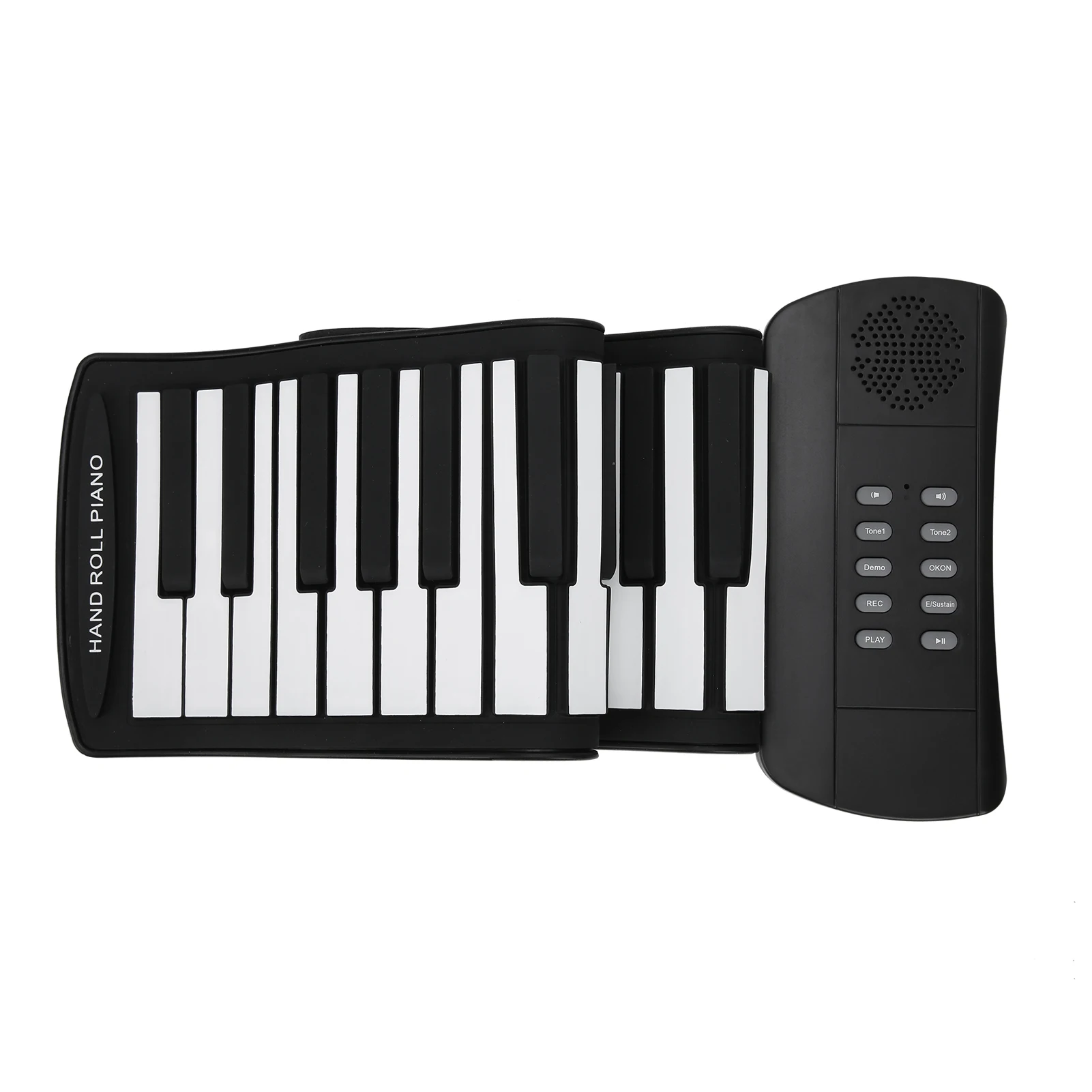 Hand Roll Piano 61 Key Foldable Silicone Rechargeable Electric Keyboard Adult Beginner MIDI E-Keyboard Musical Instrument