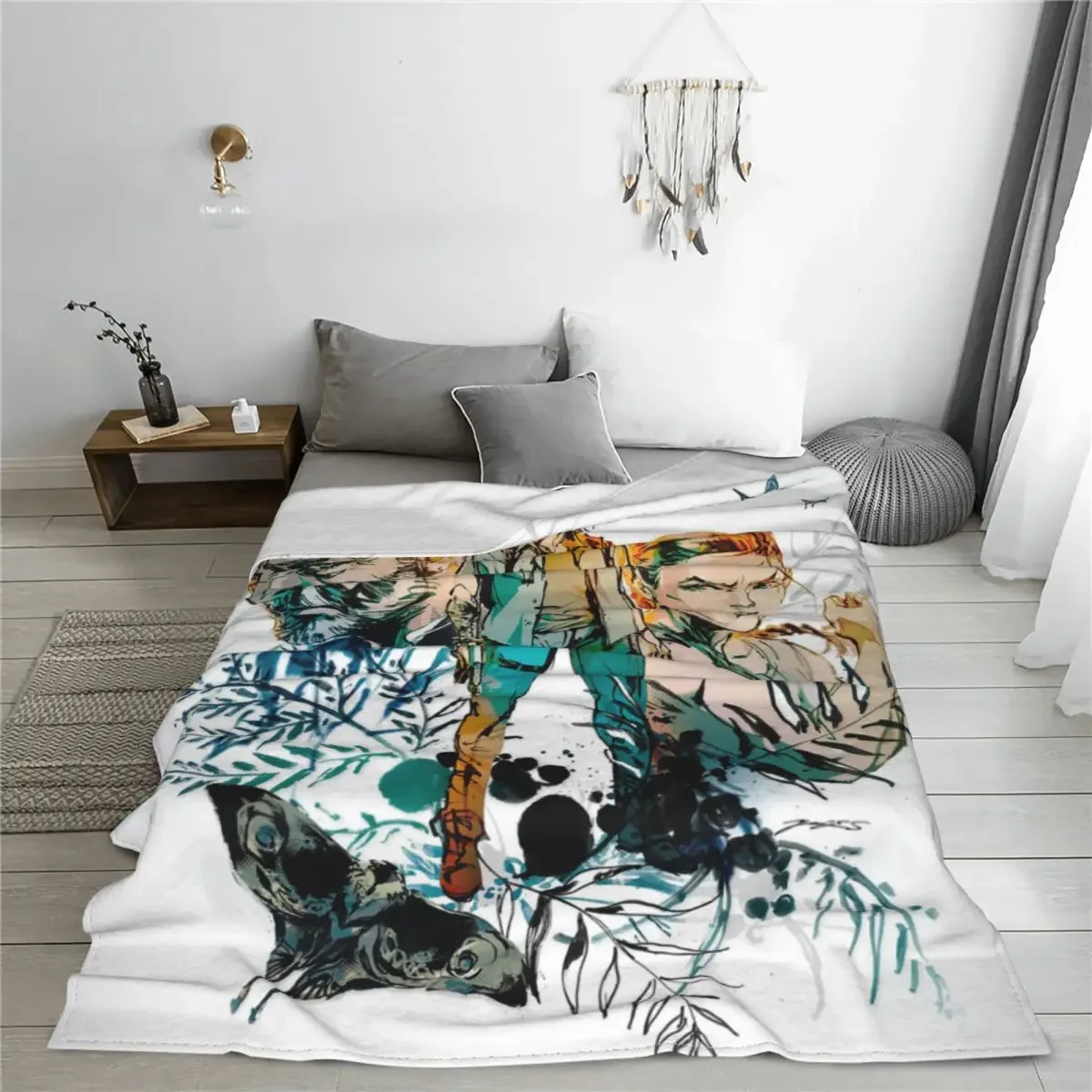 The Last Of Us Joel Tess Blankets Flannel Horror Movie Soft Throw Blanket for Bedroom Sofa Bed Rug