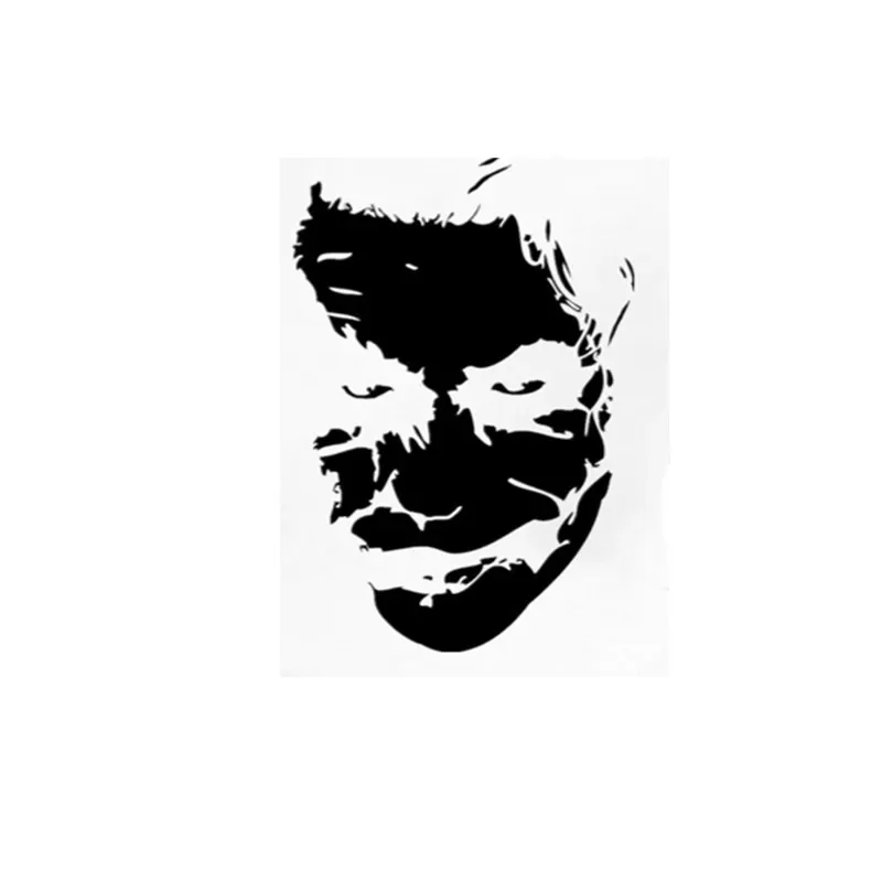 

Joker Face Funny Decal Silver Car Auto Stickers for Bumper Window Car Decorations Creativity Waterproof Vinyl,15cm*22cm