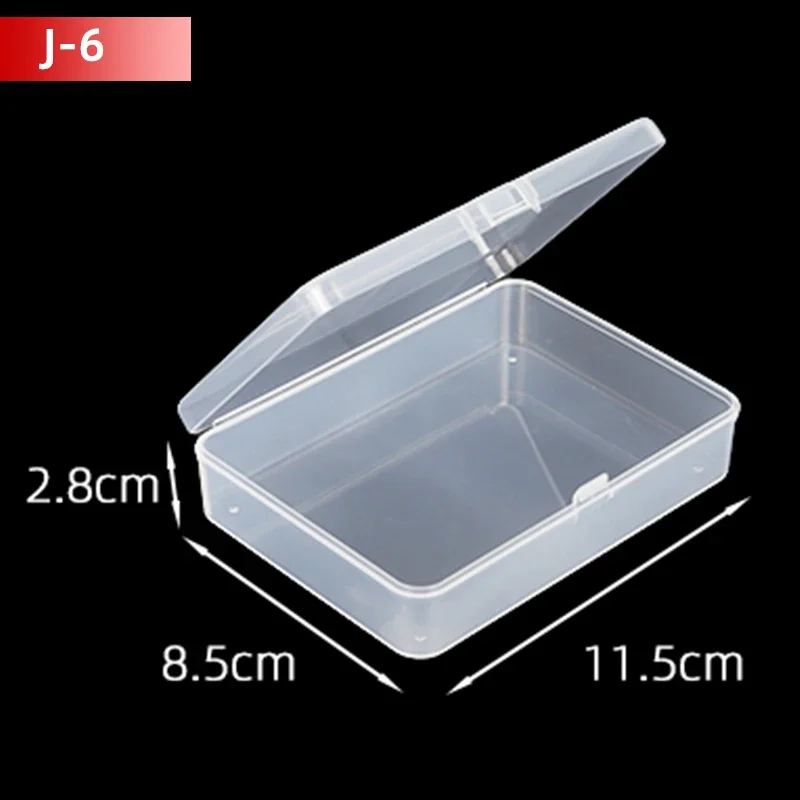 5 stks/10 stks PP Opbergdoos Mini Transparante Plastic Case Container Vierkante Rechthoek Verpakking voor Sieraden Kralen kleine Items