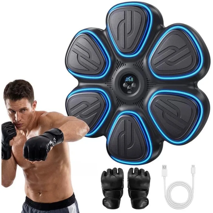 

Музыкальный боксерский тренажер для взрослых с Bluetooth: умная настенная мишень для тренировок, оборудование для дома, офиса, спортзала, веселых занятий фитнесом