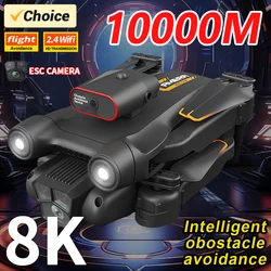 New M17 Max Drone 8K Professinal Optical Flow Dron Triple HD Camera Foldable RC Helicopter WIFI FPV Height Hold Apron Sell LED