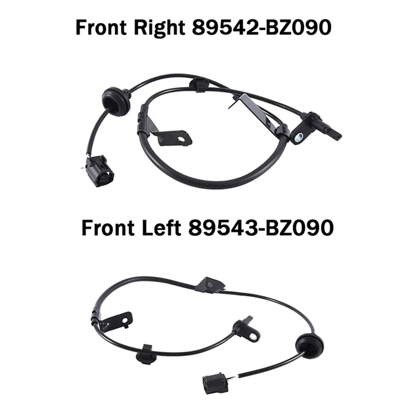 2 pezzi anteriore sinistro e destro sensore di velocità ABS per auto 89543-BZ090 89542-BZ090 per Toyota Yaris 2015- parti di ricambio accessori