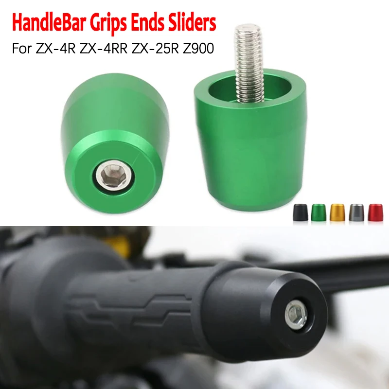 Motorcycle Handle Bar End Handlebar Grips Ends Sliders Cap Plug Slider Counterweight Cover For Kawasaki Zx4r Zx4rr ZX6R 25R Z900