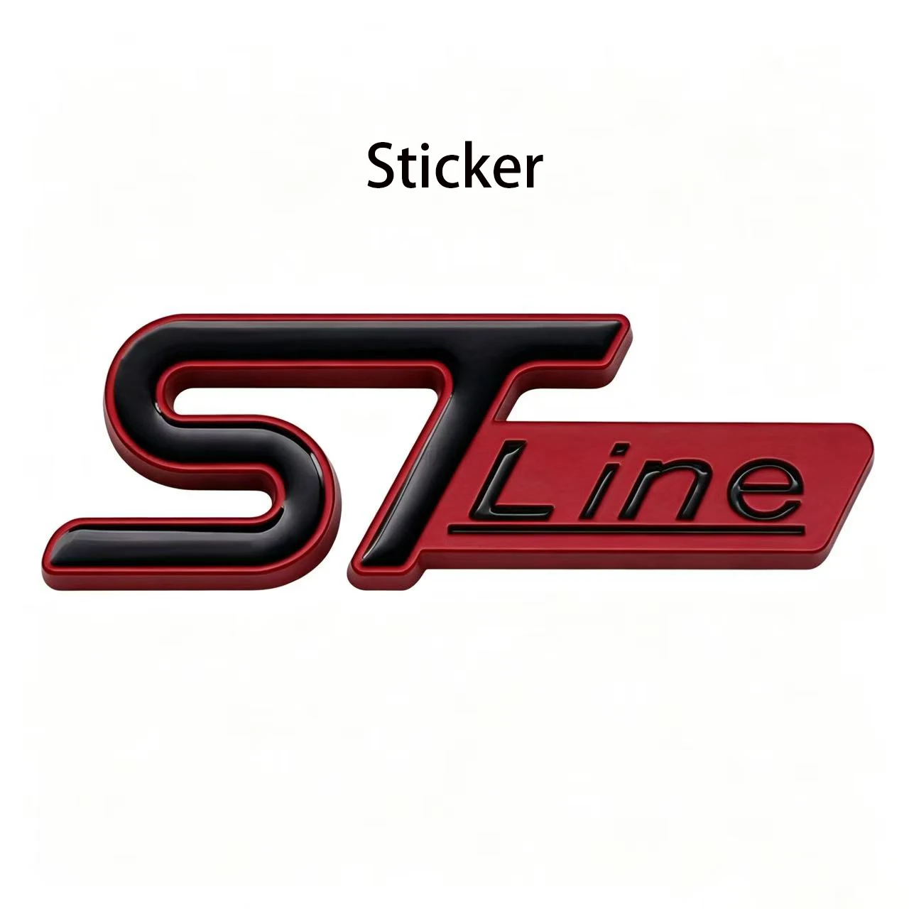 1Pcs Car STLine Metal Grille Trunk Emblem Sticker Accessory For FOCUS 2 3 MK7 MK8 MK5 MK6 Mondeo Fiesta Kuga MK3 Fusion view 5