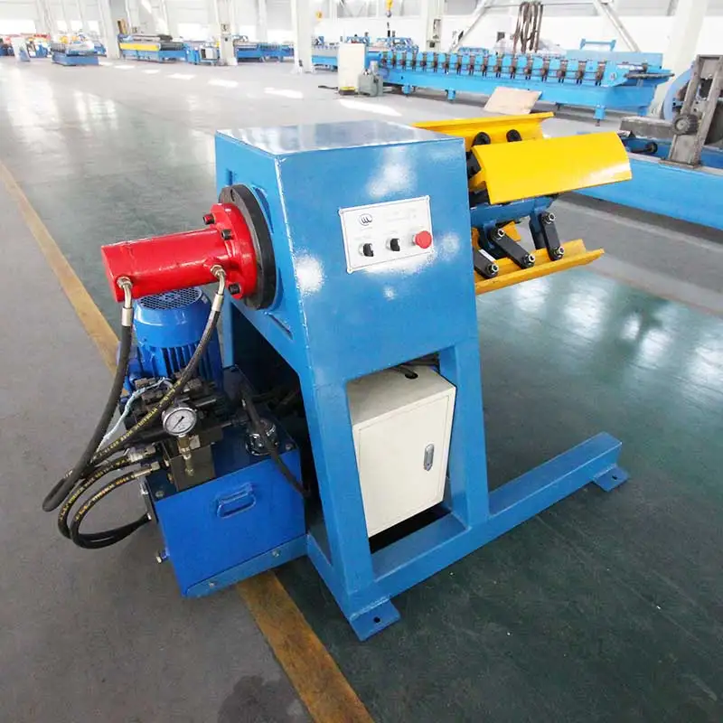 Easy-to-Operate Steel Decoiler Machine with PLC Engine Convenient Coil Uncoiling Line