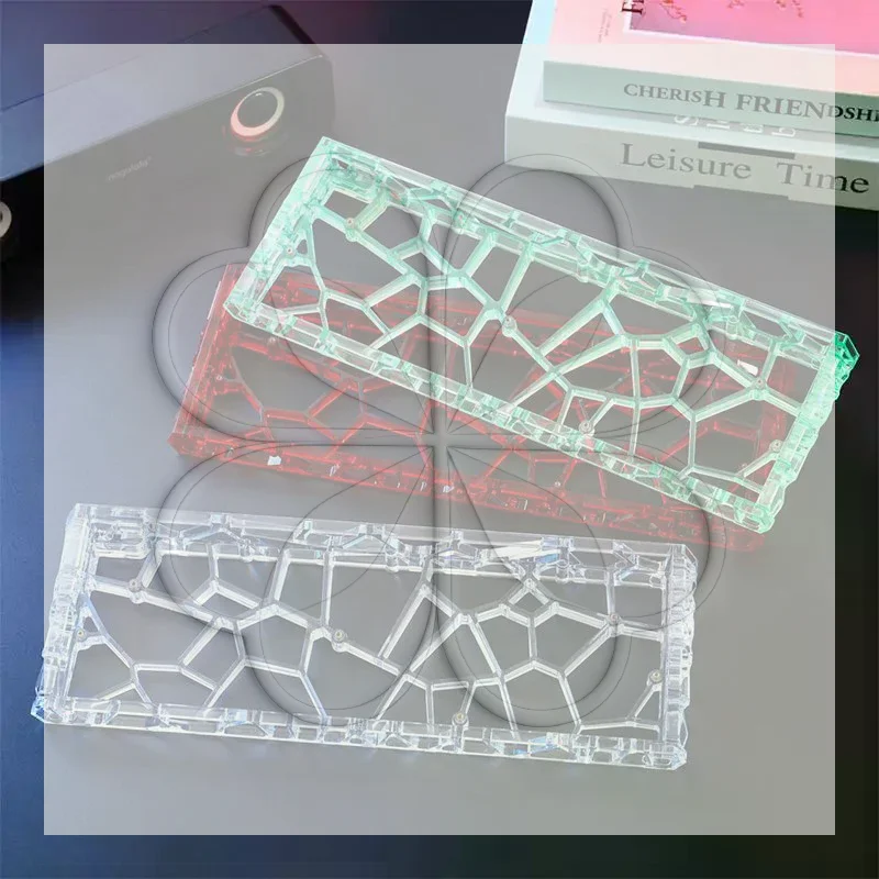 GH60 Hollow Transparent Keyboard Shell Custom Mechanical Keyboard DIY Project Acrylic Case Strong Protection