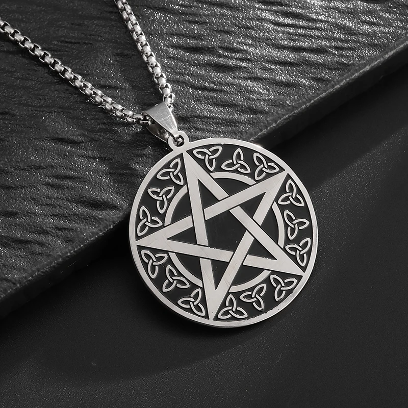 Retro Fashion Celtic Knot Tree of Life Pendant Necklace Men Women Lucky Amulet Jewelry Gift Wholesale