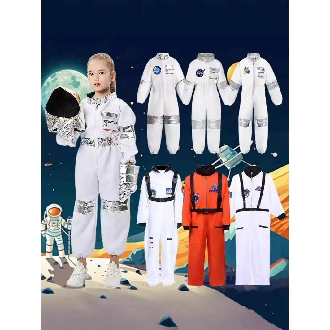 Costume spaziale per bambini loween Cosplay Performance Astronauta Festival Par Performance Costume facile da indossare