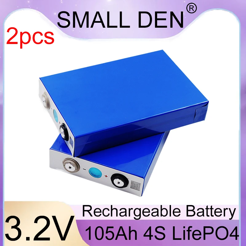 

LiFePO4 3,2 В 105 Ач литиевый новый аккумулятор DIY 12 В 24 В подходит для гольф-каров и солнечных систем лодок