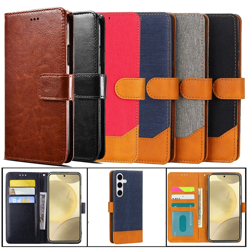 For Funda Samsung Galaxy S24+ SM-S926B Case Wallet Capa Leather Phone Cover For Telefoonhoesje Samsung Galaxy S24 SM-S921B чехол