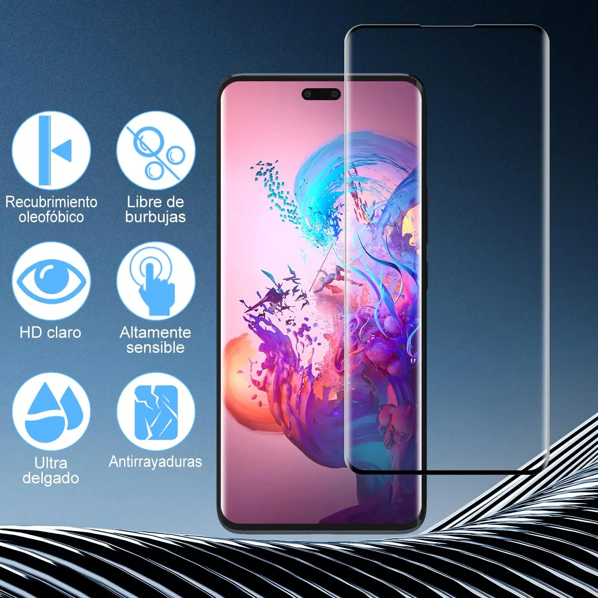 Screen Protector for Honor Magi6 Magic 6 Pro Tempered Glass 9H 3D Curved Protective Anti Scratch Fingerprint Scan Bubble free