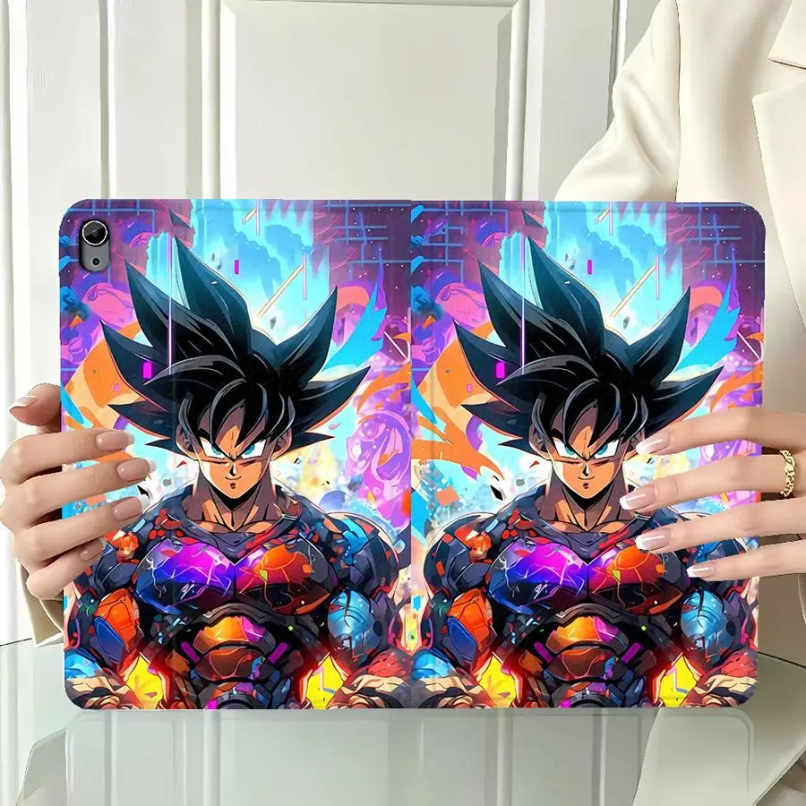Cartoon DBZ Goku Case for Samsung Galaxy Tab S9+ S10 Lite A9Plus A7 Lite S9 FE A11 A8 S11 S7 S8+ S10 Plus S10FE with Pencil Slot