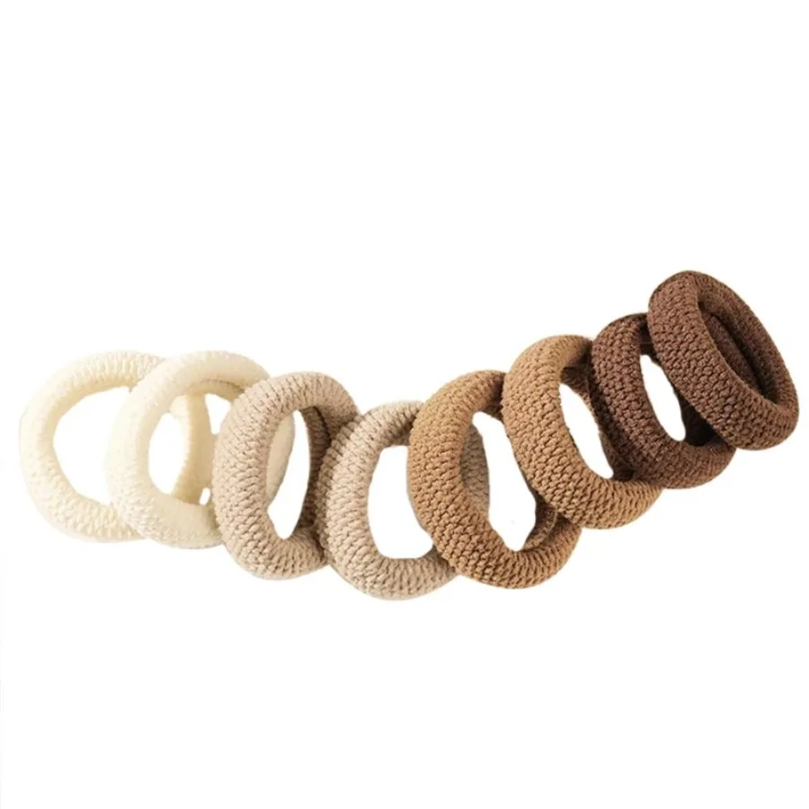 10PCS Super Thick Hair Ties, High Elasticity Hair Scrunchies for Ponytail & Hairstyling - Image 4