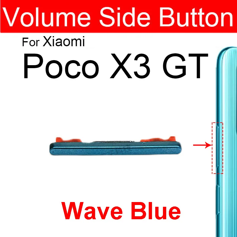 For Xiaomi Poco Pocophone M3 M3 Pro X3 X3 Pro X3 NFC Volume Audio Control Side Key Buttons Volume Side Button Repair Parts
