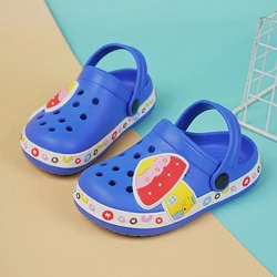 Leisure and Comfortable Summer New Shark Mushroom Home Outdoor Hole Shoes for Boys and Girls