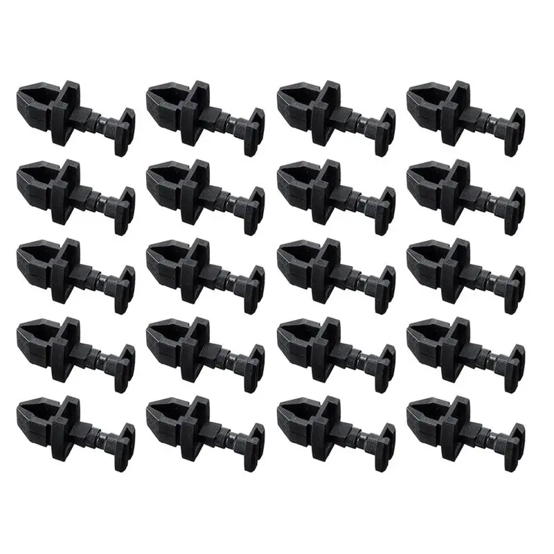 TFTP-20 Pack Black Refrigerator Clips 617772 Latch Replacement For Refrigerator Service Vent Doors