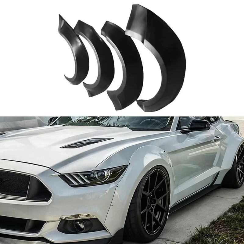 Auto Parts High Gloss FRP Wheel Arch With Screws Easy To Install Fit 2015-2017 Vehicle Verified Exterior Refitting Accessories