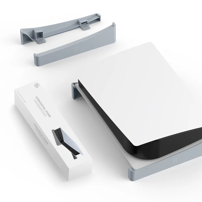 

【Домашние игрушки!】Для PS5 Монтажный держатель с двумя кронштейнами Охлаждающая подставка Диск и цифровые издания Горизонтальная база Док-станция Доступ к игровой консоли