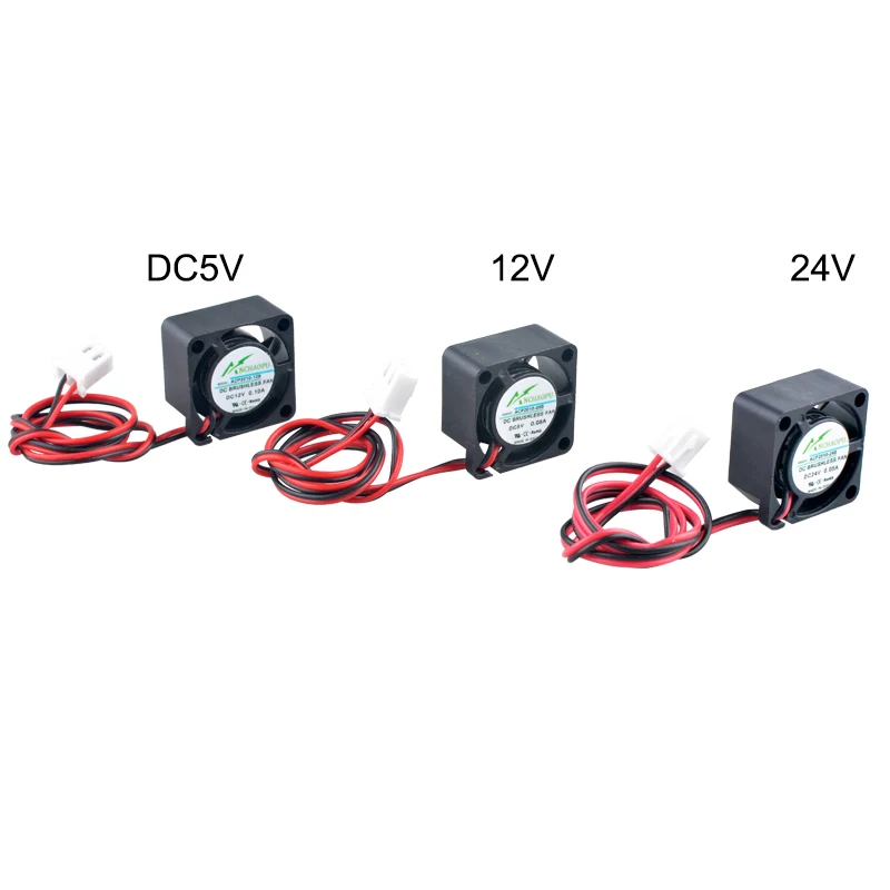 Mikro wentylator chłodzący ACP2010 2cm 20mm 20x20x10mm DC5V 12V 24V 0.10A 2-pinowy do drukarki, zasilacza, Raspberry Pi — zdjęcie produktu 2