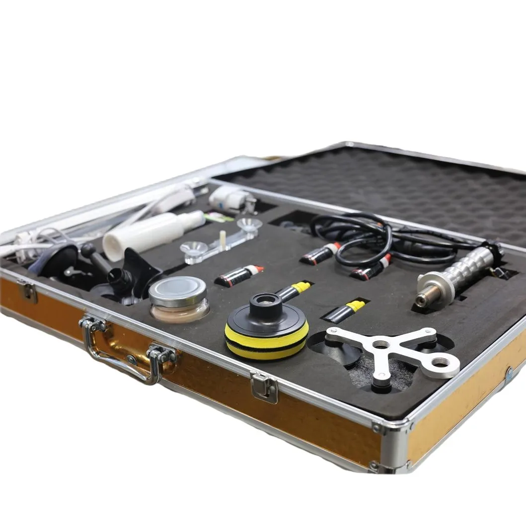 Auto Glass Repair Tool Set Front Windshield Cracked Resin Liquid Drill Bit Glue Injection Device Car Headlight Polish Repair